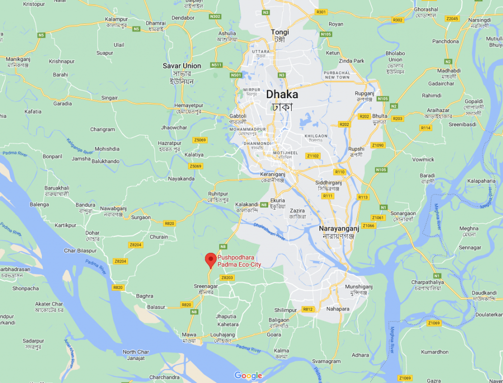 pushpodhara location map
